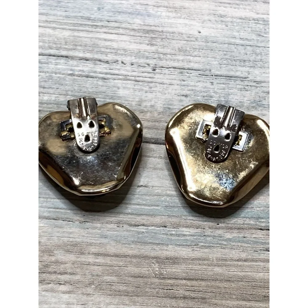 black gold tone ‎ shoe clips